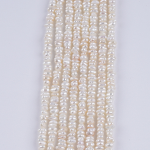 Perlas de Agua Dulce Naturales Sueltas al por Mayor de 3-4 mm, Perlas en Forma de Botón, Hilo de Perlas - Product Image 2