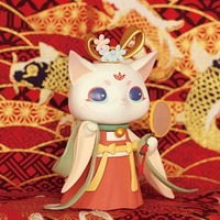 Figurine de chat en PVC de la série Fantasy Cat, boîte mystère, jouet de collection animalier Kawaii, cadeau, stock, personnalisation OEM, vente en gros pour filles