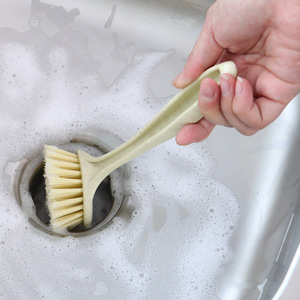 Multifunctional <b>Silicone</b> Long-Handled Pot Brush Dishwashing <b>Tool</b> for Home Cleaning That Hangs & Protects Pot Handles - Product Image 4