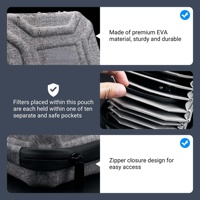 Étui pour outils électroniques en EVA imperméable de haute qualité, pochette durable pour filtres d'objectif, compatible avec les étuis d'appareil photo de 95 mm (étui uniquement)