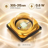 Source de lumière fiable 600mW 60 degrés Diode purifiante ultraviolette profonde 305nm 315nm pour les soins de la peau Source de lumière Luz
