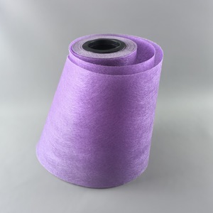 Tela No Tejida Huiming de 150 cm, Color Violeta Oscuro, Fibra Larga, Método de Flujo de Aire, Filamento de Denier Grueso - Product Image 1