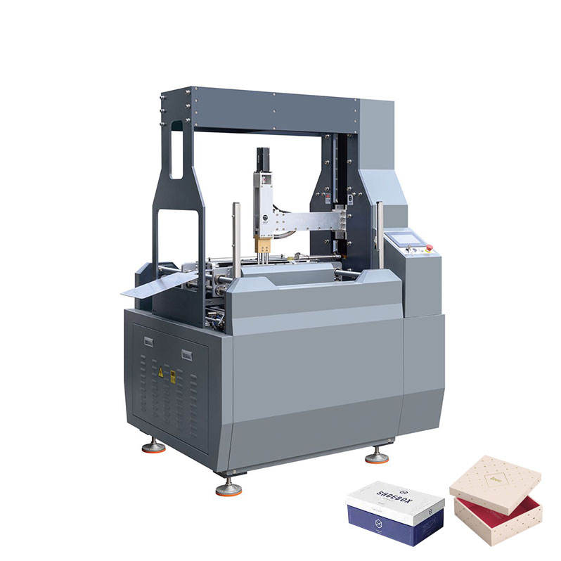 Automatic Rigid Small Box Wrapping Forming Making Machine Cardboard Shoes Box Making Machine Price for Sale
