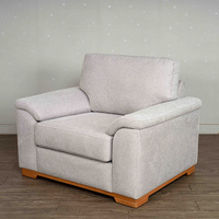 Canapé sectionnel inclinable élégant en bois massif pour salon moderne, villa, qualité supérieure, solutions d'assise élégantes et confortables