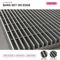 Grille de drainage en acier galvanisé à chaud robuste sur mesure pour chaussée de service aéroportuaire et canalisation des eaux usées