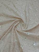 Nouveau tissu brocart brodé perlé style sequins automne/hiver, 100 % acrylique, matériau résistant à l'abrasion, articles en stock