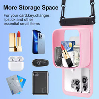 Grande capacité IPX8 étanche flottant téléphone portable pochette sèche multi-usages sac de plage fibre de carbone métal grande taille pour cellule