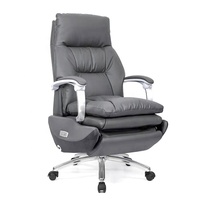 Chaise de bureau de direction ergonomique de luxe 2025, beige, en cuir PU, vérin à gaz de classe 4, pour le travail, la maison, le bureau, l'ordinateur, conforme à la norme CE
