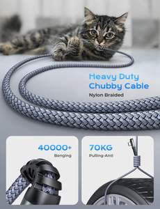 <span class=keywords><strong>สาย</strong></span><span class=keywords><strong>ชาร์จ</strong></span>เร็วชนิด <span class=keywords><strong>C</strong></span> ถึง <span class=keywords><strong>Type</strong></span> <span class=keywords><strong>C</strong></span> 240W ความเร็วสูงสำหรับโทรศัพท์ - Product Image 4