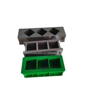 هاون ملموسة مكعب العفن أشكال ثلاثة مكعبات ثلاثة عصابة مكعب قطع حماية للأذن ل 3 عصابة البلاستيك قوالب - Product Image 6