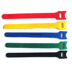 Microfiber Cloth 6-Inch Reusable Fastening Cable Ties hook and loop fastener