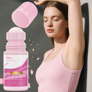 Déodorant Roll-on pour Femmes Formule Végétale pour Femmes Parfum Rafraîchissant Longue Durée Roll-on Anti-transpirant Déodorant Sec Sous les Aisselles - Product Image 2