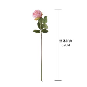 ดอกกุหลาบประดิษฐ์ CallaFloral ก้านเดี่ยว โพลีเอสเตอร์ สำหรับตกแต่งงานแต่งงานในร่ม สีชมพูอ่อน สีขาวนม สีเหลือง สีแชมเปญ สีม่วง - Product Image 4