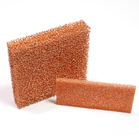 Mousse de cuivre à cellules ouvertes haute porosité 5-130 PPI, porosité 60%-98% pour dissipation thermique, électrode de batterie, support de catalyseur