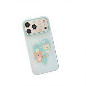 Nouvelle coque antichoc en TPU double couche IMD avec motif koala en forme de cœur à pois de dessin animé, compatible avec les modèles 17/16 Pro <span class=keywords><strong>Max</strong></span>/15 Pro - Product Image 1
