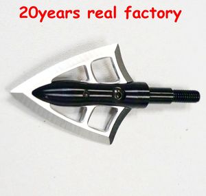 Puntas de Flecha de Caza para Arquería al Aire Libre, 2 Cuchillas, Acero Inoxidable, Aluminio Aeronáutico Negro, 125 Granos - Product Image 5