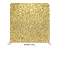 Support de toile de fond en tissu tendu personnalisé pour événements, avec accessoires pour l'affichage de bannières et de drapeaux