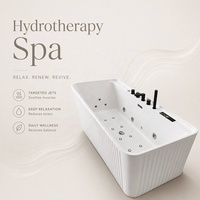 Baignoire autoportante en acrylique blanc certifiée CE, avec robinetterie noir mat, pour salle de bain de luxe, directement de l'usine