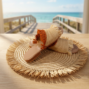 Chic Breathable Open Toe Raffia -Beach Fashion - Product Image 4