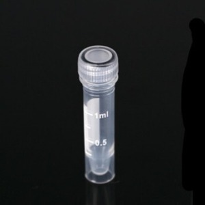 Tubo criogénico Katano de 1 ml, vial de muestra desechable de fondo plano para almacenamiento en refrigeración - Product Image 1