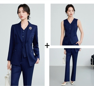 Traje DE FÁBRICA DE China para <span class=keywords><strong>mujer</strong></span>, traje de tres piezas de talla grande para <span class=keywords><strong>mujer</strong></span>, conjuntos de traje de negocios para <span class=keywords><strong>mujer</strong></span> - Product Image 5