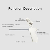 Mouton et chèvre élevage visuel outil de pistolet d'insémination artificielle équipement vétérinaire pour usage agricole