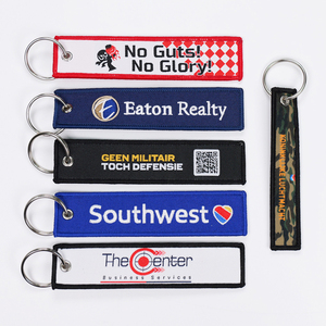 Certified Factory Flight Tag <b>Keychain</b> Car Motorcycle Fashion Jet Tag Fabric Two-Sided Letter Logo <b>Custom</b> Motorcycle Keychains - Product Image 4