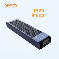 Haute PFC Led Strip Light LED Driver 200W Ce Rohs Alimentation Led Driver Dc 12v 24v 48v IP20 5 ans de garantie