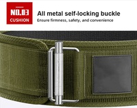 Ceinture de musculation personnalisée avec logo pour hommes, idéale pour le cross-training, les squats, la force athlétique et l'haltérophilie