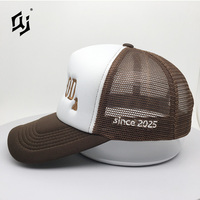 Casquette de camionneur personnalisée QJ OEM, logo brodé 3D, casquette en sergé de coton pour le sport et le golf en plein air, casquette de marque pour homme et femme, vente en gros