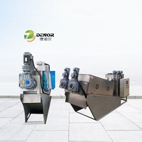 Déshydrateur de boues à vis multicouche automatique en acier inoxydable avec pressage à vis empilé