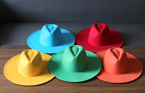 Sombrero Fedora Casual de Moda 2025 con Ala Ancha de 9.5cm y Corazón Color Durazno, Estilo Jazz para Exteriores - Product Image 2
