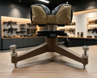 Support de tir arrière portable en métal, trépied réglable, ambidextre, accessoires de chasse et de tir en extérieur