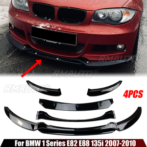 Pour BMW Série 1 E82 E88 135i 2007-2010 – Lame de pare-chocs avant style MP, diffuseur, spoiler, déflecteur et protection de pare-chocs - Product Image 1