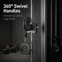 Appareil de musculation commercial à câble double avec bras de charge indépendants pour entraînement complet du corps, structure verticale compacte en fer pour triceps, pectoraux et dos
