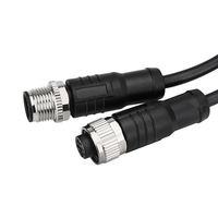 Câble d'extension M12 femelle-femelle 2 3 4 5 6 8 12 broches, connecteur de capteur moulé étanche IP67