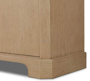 MYHOME Vitrine <span class=keywords><strong>buffet</strong></span> 2 portes en chêne massif français moderne 2025 avec tiroir - Product Image 6