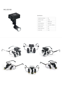 Loupes dentaires réglables à haute résolution Ergo TTL 4x 5x 6x Loupes chirurgicales réglables - Product Image 6