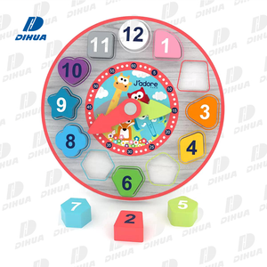 Juego de Regalo de Juguetes de Madera para Bebés con Tortuga para Arrastrar, Clasificador de Relojes y Ábaco de Doble Cara, Juguetes Montessori Educativos de Madera - Product Image 4