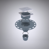 Kit de receveur de douche XPS facile à installer, surface étanche pour carreaux de céramique et de porcelaine, drain linéaire, salle de bain simple