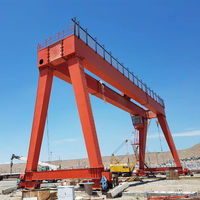 Pont roulant électrique à double poutre de 50 tonnes avec moteur et boîte de vitesses, portée de 35 m, palan certifié CE pour levage lourd extérieur - Travail A5/A6