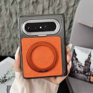 Étui de protection antichoc en cuir PU avec support anneau pour <span class=keywords><strong>Huawei</strong></span> Pura X Max avec couvercle de téléphone à charnière - Product Image 1