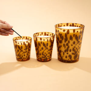 Aikun เทียนหอมลายจุดพิมพ์เสือดาวขนาดใหญ่13*17.5ซม. 35ออนซ์/10*14ซม. 12.5ออนซ์/9*11ซม. 8.5 - Product Image 2