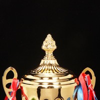 Trophées en fer créatifs fournis par le fabricant, modèle de ballon artisanal sur mesure 7706, coupes MVP Chine, médailles de compétition