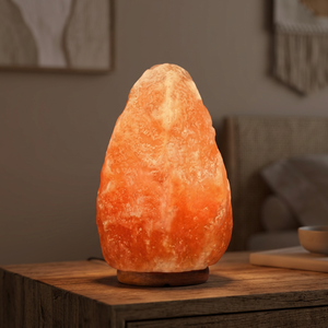 Lámpara de Sal Rosa del Himalaya Natural, 100% Auténtica, Tallada a Mano, Diseño Moderno, Marca Demaro, Impermeable, para Bodas y Fiestas - Product Image 1