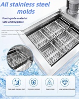 Machine commerciale de fabrication de bâtonnets de glace, machine à sucettes glacées, machine à popsicles, machine à glaces en acier inoxydable, distributeur de glaces