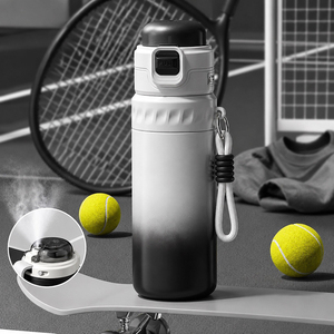 Summer Spray <b>Cup</b> 650ml 316 Stainless Steel Inner Portable Sports Water Bottle Outdoor Fitness Insulated Bottle Kids Friendly - Product Image 2