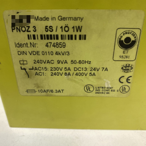 Jamur |   (pnoz <span class=keywords><strong>3</strong></span>) Relay Stop Darurat 240vac 9va 50/60hz - Product Image 1