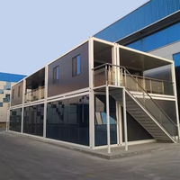 Maison préfabriquée en acier modulaire de luxe à deux étages, écologique, à vendre - Bâtiment de bureaux, centre commercial, villa