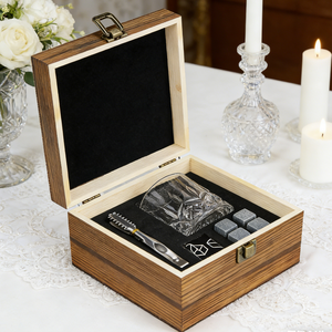 En stock Verre à <span class=keywords><strong>whisky</strong></span> en cristal classique et pierre à <span class=keywords><strong>whisky</strong></span> réutilisable coffret cadeau Shunstone fabricant - Product Image 3